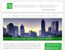 Tablet Screenshot of hutchesonbowers.com